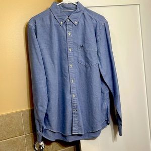 Men’s L American Eagle Oxford Button Down Dress Shirt